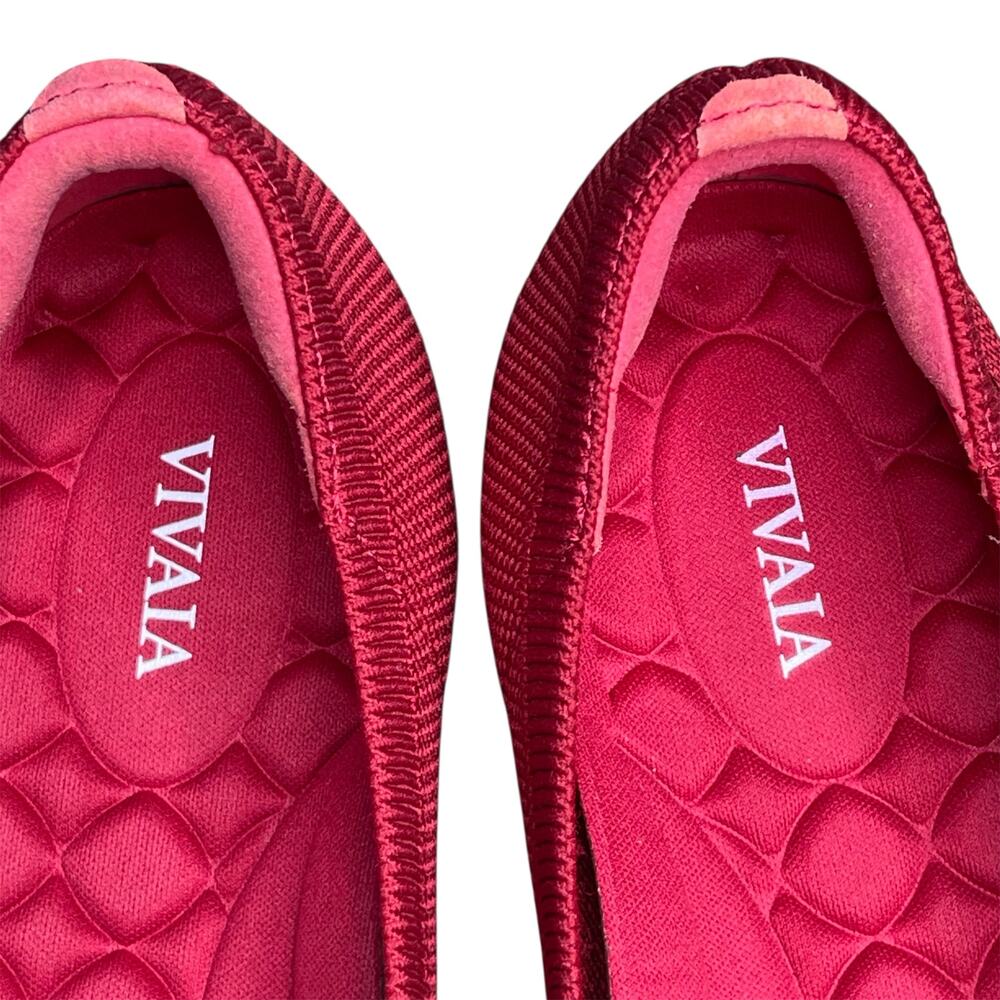 Vivaia Round Toe Walking Flats Claire Walker Size 40 womens US 9 Ruby Red - Picture 8 of 8